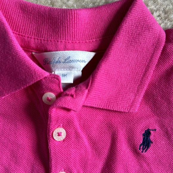 Ralph Lauren pink ruffle matching dress set NWT 6 months - Picture 2 of 8